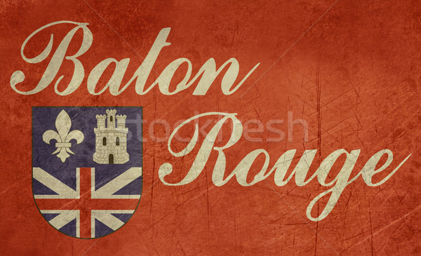 Grunge Baton Rouge flag Stock photo © speedfighter