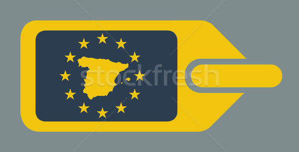 Stockfoto: Spanje · europese · bagage · label · reizen · tag