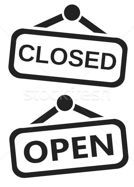 Open and closed shop signs Stock photo © speedfighter