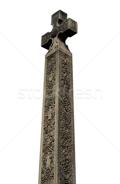 Medieval Celtic Cross isolated Stock photo © speedfighter