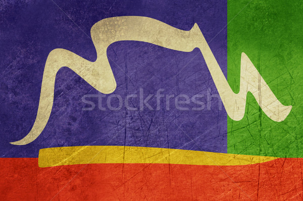 Grunge miasta Cape Town banderą ilustracja Południowej Afryki Zdjęcia stock © speedfighter