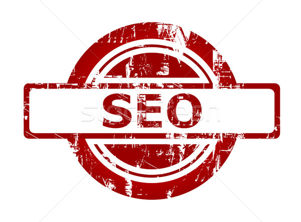 Seo rot Stempel Kopie Raum isoliert weiß Stock foto © speedfighter