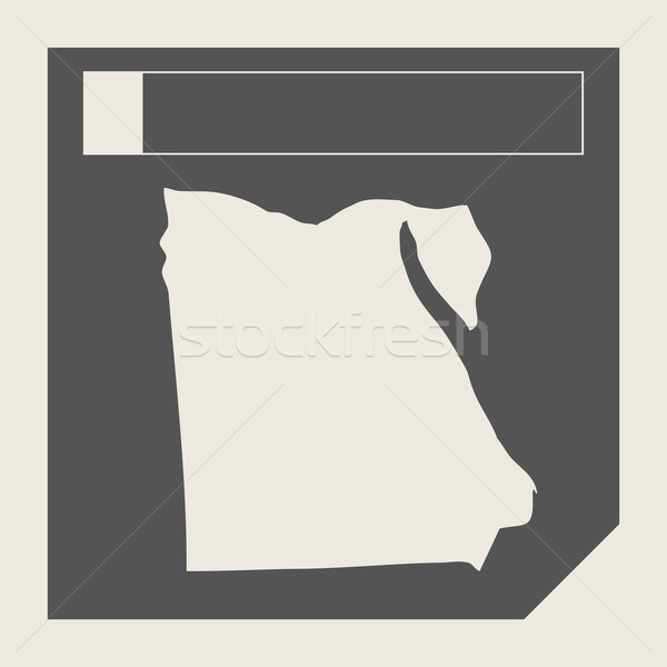 Egypt map button Stock photo © speedfighter