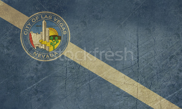 Grunge Las Vegas város zászló Nevada USA Stock fotó © speedfighter