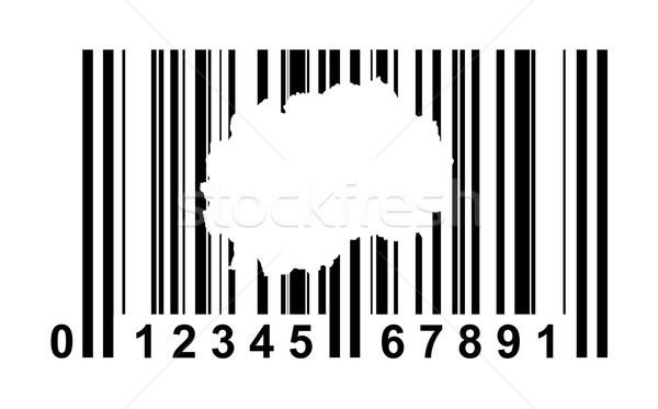 Mazedonien Barcode Warenkorb isoliert weiß Reise Stock foto © speedfighter