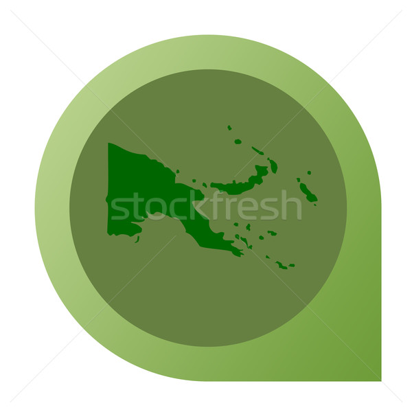 Isolated Papa New Guinea map marker pin Stock photo © speedfighter