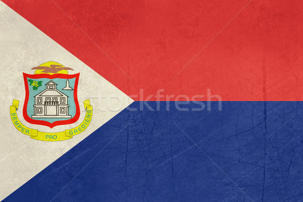 Grunge Sint Maarten flag Stock photo © speedfighter