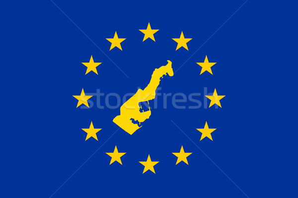 Foto stock: Mônaco · europeu · bandeira · mapa · união · amarelo