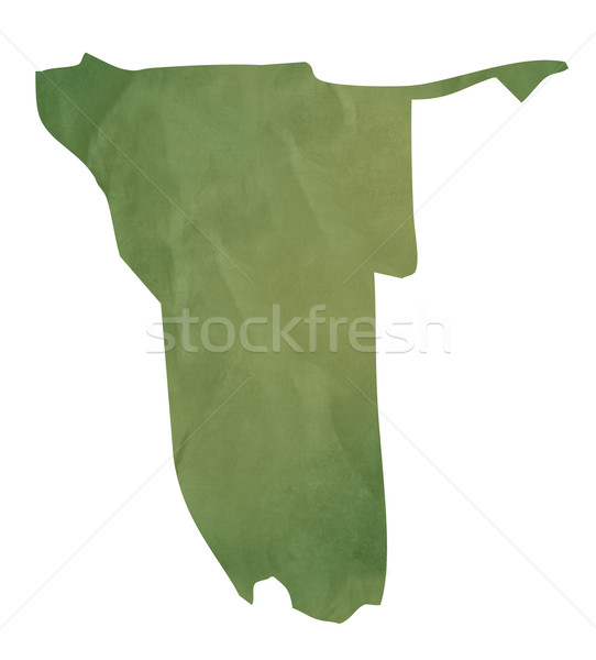 Old green paper map of Namibia Stock photo © speedfighter