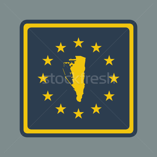 Gibraltar European flag button Stock photo © speedfighter