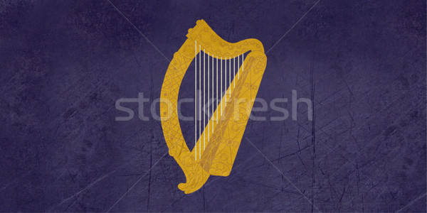 Grunge oro arpa Irlanda bandera dorado Foto stock © speedfighter