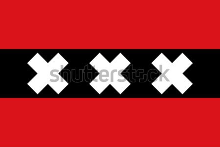 Amsterdam miasta banderą ilustracja tle banner Zdjęcia stock © speedfighter