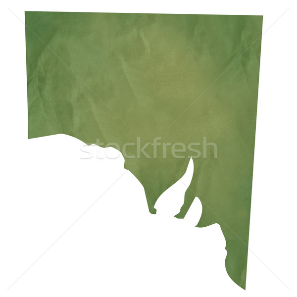 Southern Australia map on green paper Stock photo © speedfighter