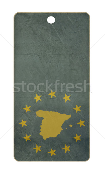 Stockfoto: Spanje · reizen · tag · geïsoleerd · witte · exemplaar · ruimte