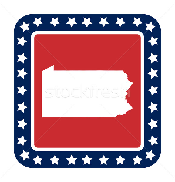 Pennsylvania state button Stock photo © speedfighter