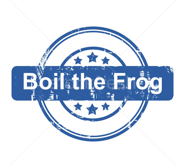 Boil the frog business concept stamp Stock photo © speedfighter