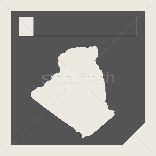 Argélia mapa botão responsivo web design isolado Foto stock © speedfighter