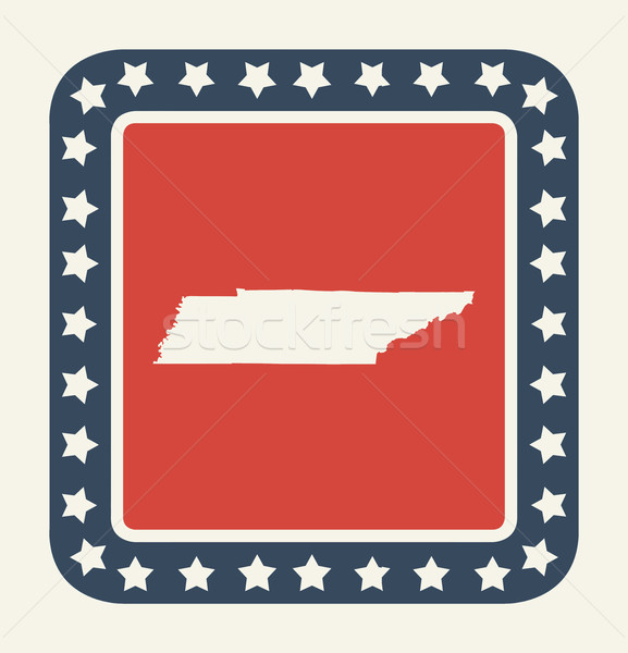 Tennessee amerikan düğme amerikan bayrağı web tasarım stil Stok fotoğraf © speedfighter