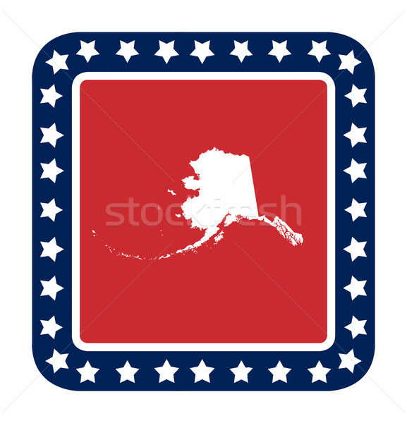 Alaska state button Stock photo © speedfighter