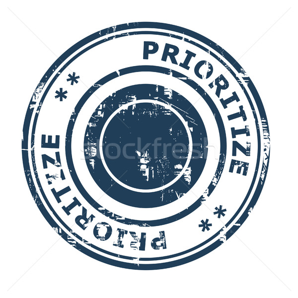 Prioritize business concept rubber stamp Stock photo © speedfighter