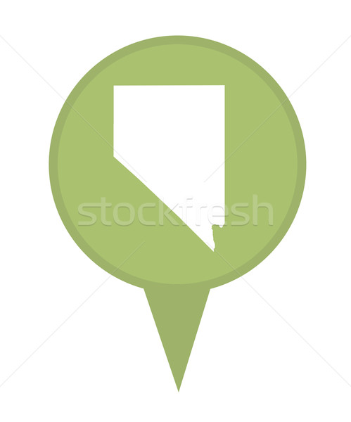 Nevada mapa pin americano marcador aislado Foto stock © speedfighter