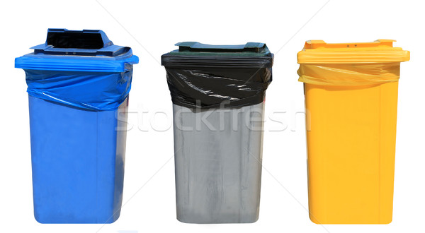 Set of recycling bins Stock photo © speedfighter
