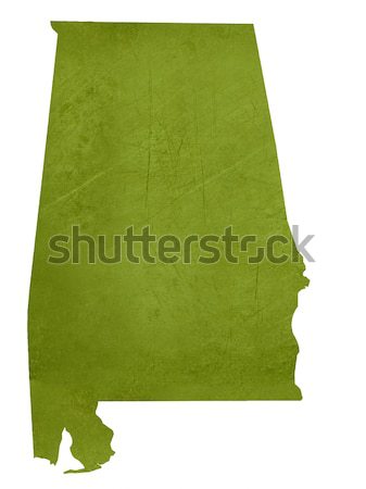 Stock photo: Alberta map on green paper