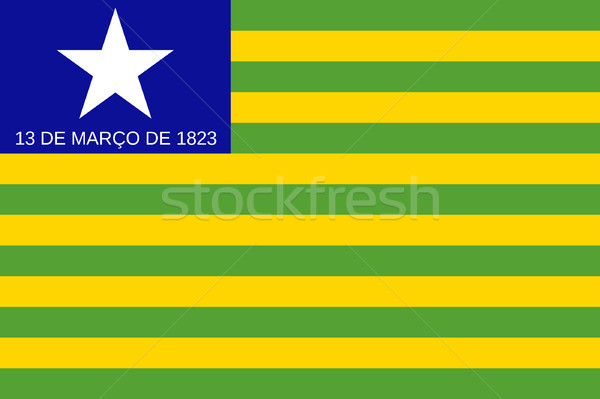State flag of Piaui in Brazil Stock photo © speedfighter