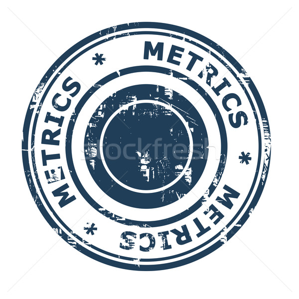 Metrics business concept rubber stamp Stock photo © speedfighter