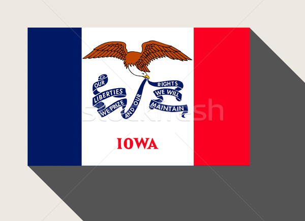American State of Iowa flag Stock photo © speedfighter