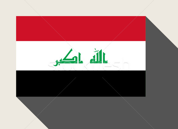 Stockfoto: Irak · vlag · web · design · stijl · kaart · knop