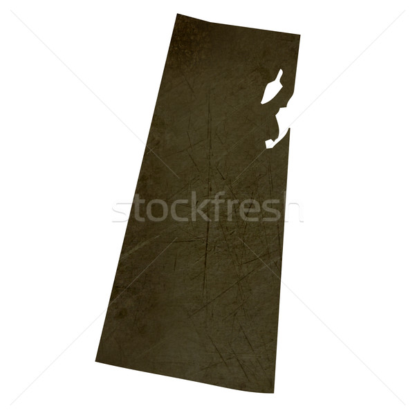 Dark silhouetted map of Saskatchewan Stock photo © speedfighter