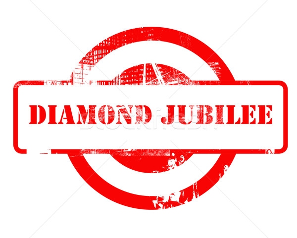 Diamond Jubilee stamp Stock photo © speedfighter