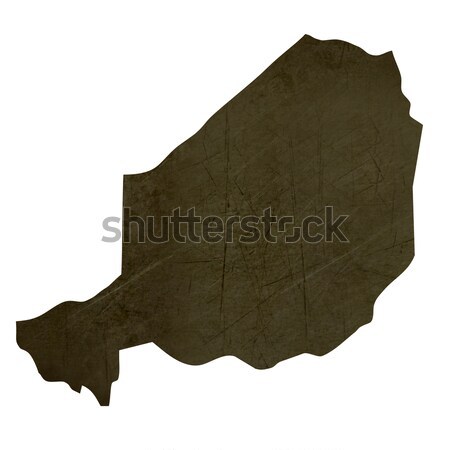 Dark silhouetted map of Vatican City State Stock photo © speedfighter