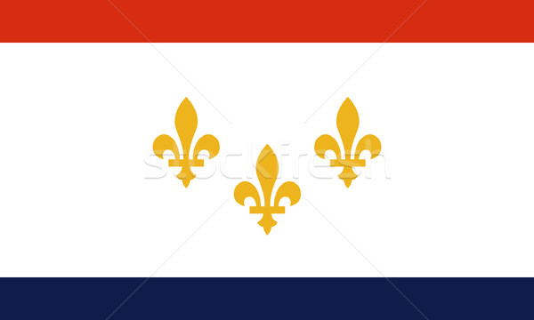 Stockfoto: New · Orleans · vlag · stad · Louisiana · USA · reizen