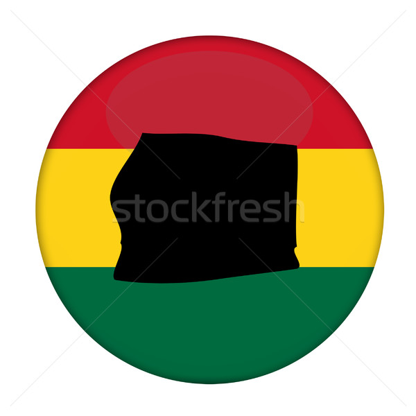 Equatorial Guinea map on a Rastafarian flag button Stock photo © speedfighter
