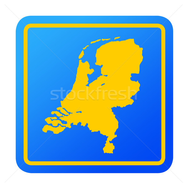 Stock photo: Netherlands European button