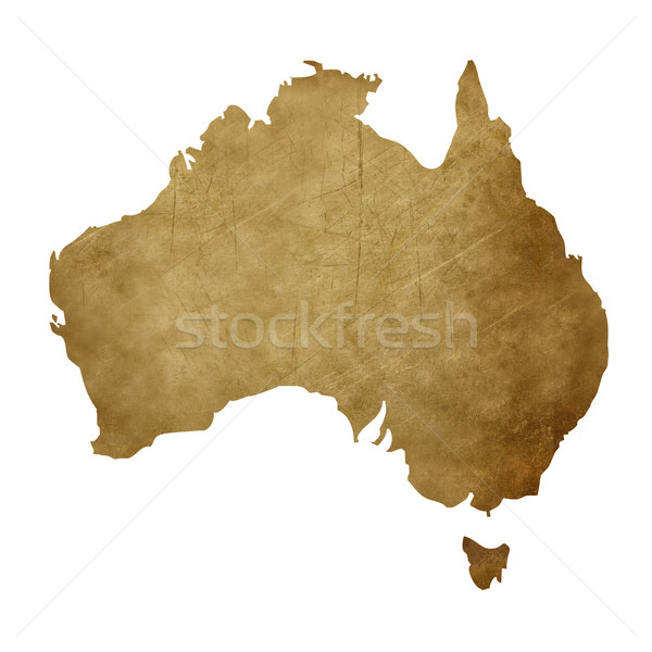 Grunge Australie carte au trésor carte trésor style [[stock_photo]] © speedfighter