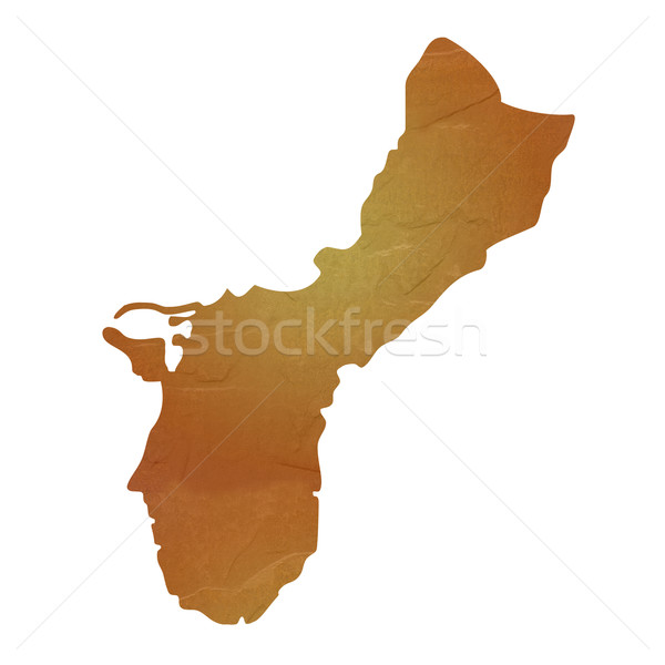 карта Гуам коричневый рок каменные Сток-фото © speedfighter