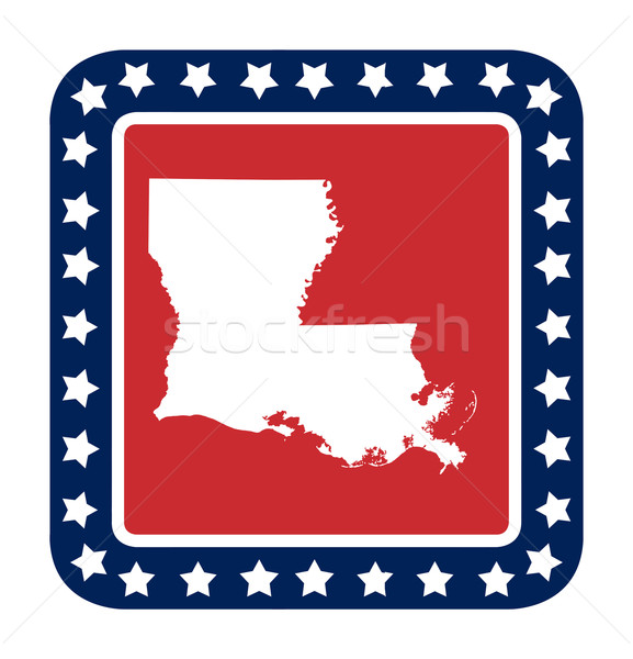 Louisiana state button Stock photo © speedfighter