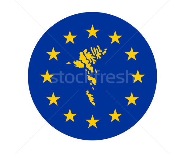 Foto stock: Europeu · bandeira · mapa · união · amarelo