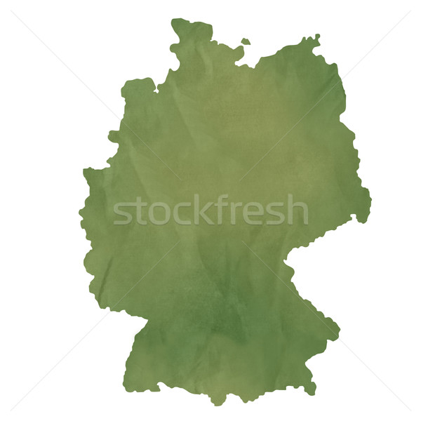 Germany map on green paper Stock photo © speedfighter