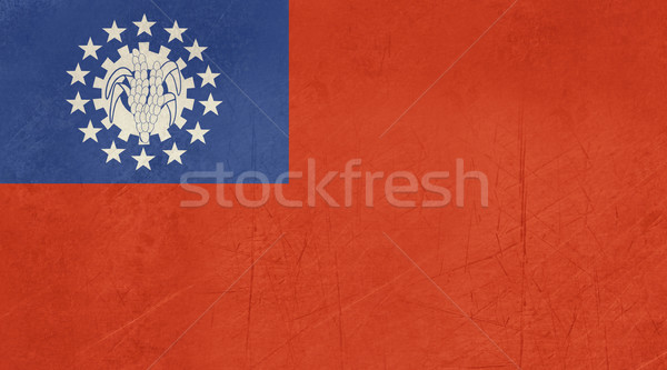Grunge Myanmar flag Stock photo © speedfighter