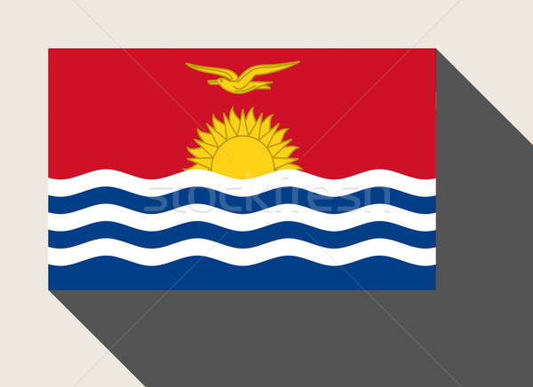 Kiribati pavillon web design style carte bouton [[stock_photo]] © speedfighter