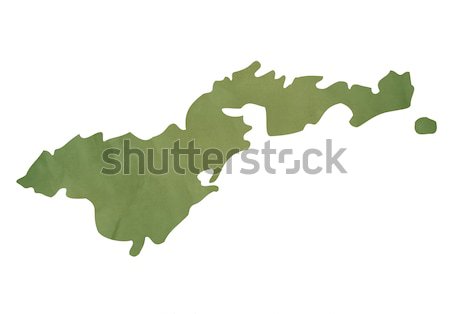 Stock photo: American Samoa map on green paper