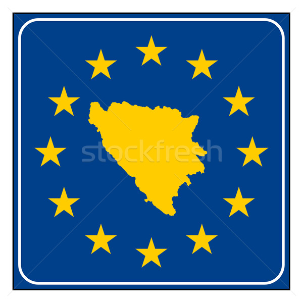 Bosnia and Herzegovina European button Stock photo © speedfighter