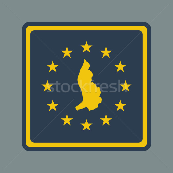 Liechtenstein europese vlag knop sympathiek web design Stockfoto © speedfighter