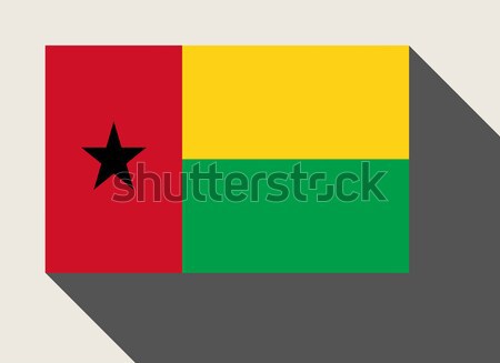 Pavilion web design stil hartă buton Guineea-Bissau Imagine de stoc © speedfighter