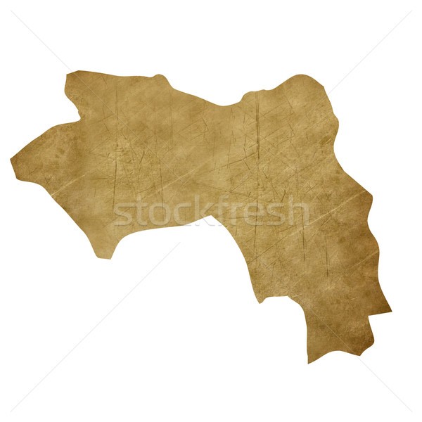 ストックフォト: ギニア · グランジ · 宝の地図 · 地図 · 宝 · スタイル