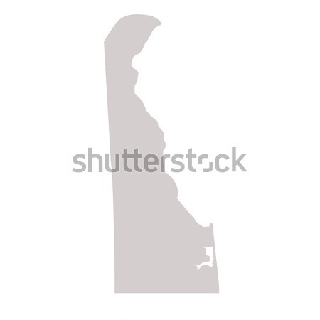 Delaware térkép izolált fehér USA Amerika Stock fotó © speedfighter